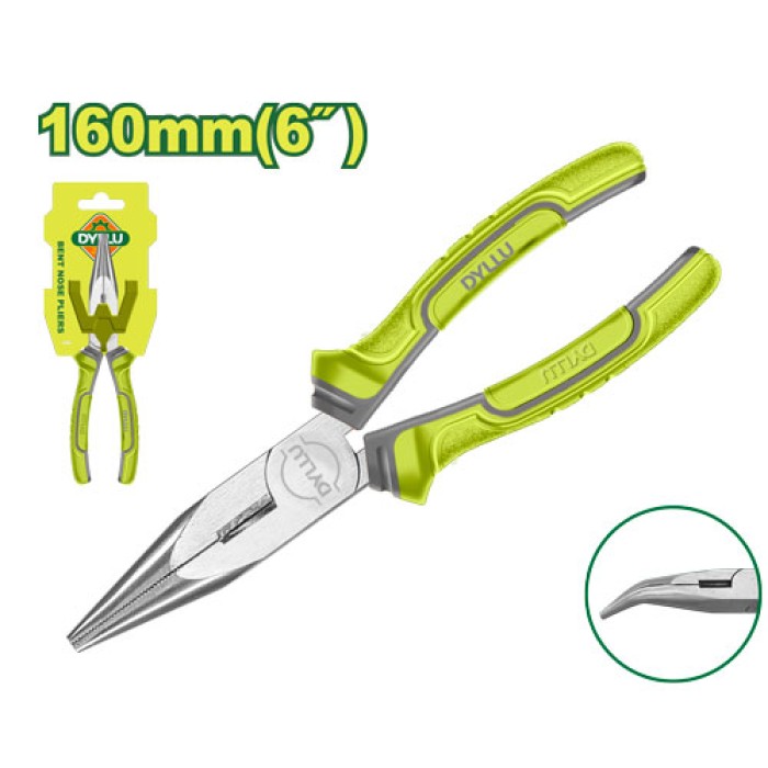 DYLLU - Կեռ քթով տափակաբերան աքցան 160 մմ DTPL4C06 - DTPL4C06 - Երկար քթով տափակաբերաններ