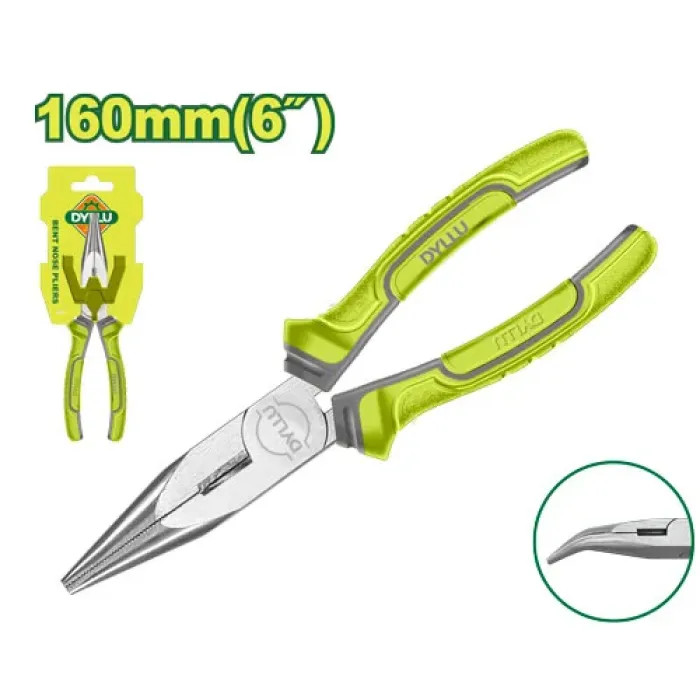 DYLLU - Կեռ քթով տափակաբերան աքցան 160 մմ DTPL4C06 - DTPL4C06 - Երկար քթով տափակաբերաններ