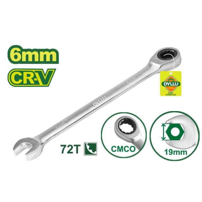 DYLLU - Համակցված  բանալի ճռիկով 129 մմ (Չափս՝ 6 մմ) DTSA5106 - DTSA5106 - Բանալիներ (ключи)