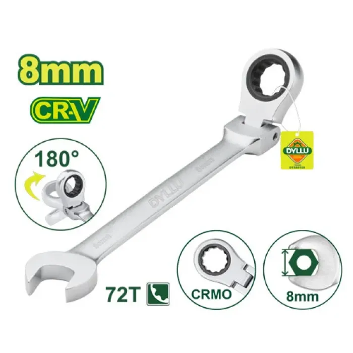 DYLLU - Ճկուն համակցված  բանալի ճռիկով 141 մմ (Չափս՝ 8 մմ) DTSA6108 - DTSA6108 - Բանալիներ (ключи)