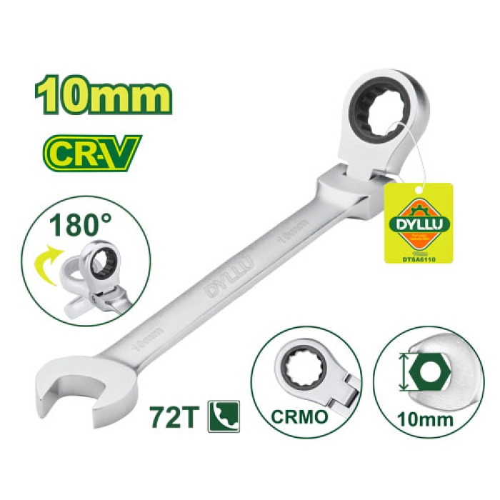 DYLLU - Ճկուն համակցված  բանալի ճռիկով 163 մմ (Չափս՝ 10 մմ) DTSA6110 - DTSA6110 - Բանալիներ (ключи)