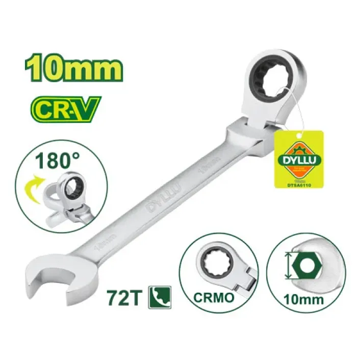 DYLLU - Ճկուն համակցված  բանալի ճռիկով 163 մմ (Չափս՝ 10 մմ) DTSA6110 - DTSA6110 - Բանալիներ (ключи)