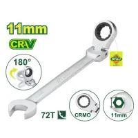 Ճկուն համակցված  բանալի ճռիկով 166 մմ (Չափս՝ 11 մմ) DTSA6111