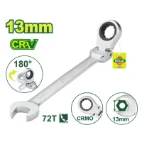 Ճկուն համակցված  բանալի ճռիկով 183 մմ (Չափս՝ 13 մմ) DTSA6113