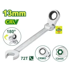 Ճկուն համակցված  բանալի ճռիկով 183 մմ (Չափս՝ 13 մմ) DTSA6113