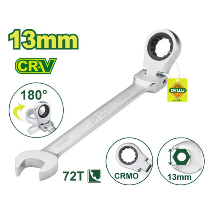 DYLLU - Ճկուն համակցված  բանալի ճռիկով 183 մմ (Չափս՝ 13 մմ) DTSA6113 - DTSA6113 - Բանալիներ (ключи)