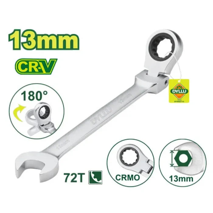 DYLLU - Ճկուն համակցված  բանալի ճռիկով 183 մմ (Չափս՝ 13 մմ) DTSA6113 - DTSA6113 - Բանալիներ (ключи)