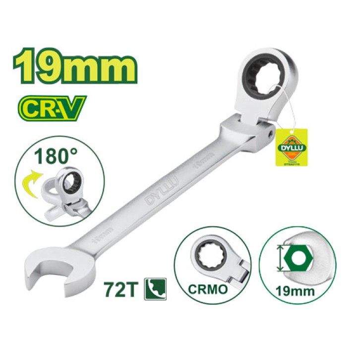 DYLLU - Ճկուն համակցված  բանալի ճռիկով 252 մմ (Չափս՝ 19 մմ) DTSA6119 - DTSA6119 - Բանալիներ (ключи)