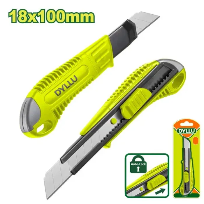 DYLLU - Դանակ կտրվող սայրով 18x100 մմ DTSK3918 - DTSK3918 - Դանակներ