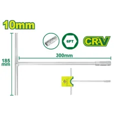 T-բռնակով վարդակի բանալի 185x300 մմ (Չափս՝ 10 մմ) DTTH1110