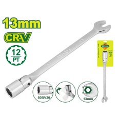 Համակցված և ճկուն վարդակով բանալի 207 մմ (Չափս՝ 13 մմ) DTTH1E13