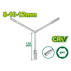 Y-տեսքով վարդակի բանալի 135 մմ (Չափս՝ 8-10-12 մմ) DTTH2101