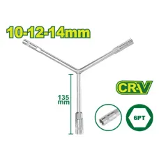 Y-տեսքով վարդակի բանալի 135 մմ (Չափս՝ 10-12-14 մմ) DTTH2102