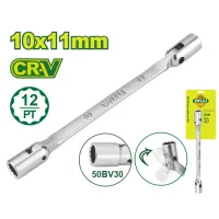 Երկկողմանի ճկուն վարդակով բանալի 196 մմ (Չափս՝ 10x11 մմ) DTTH2E02