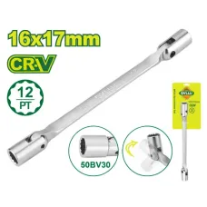 Երկկողմանի ճկուն վարդակով բանալի 255 մմ (Չափս՝ 18x19 մմ) DTTH2E06