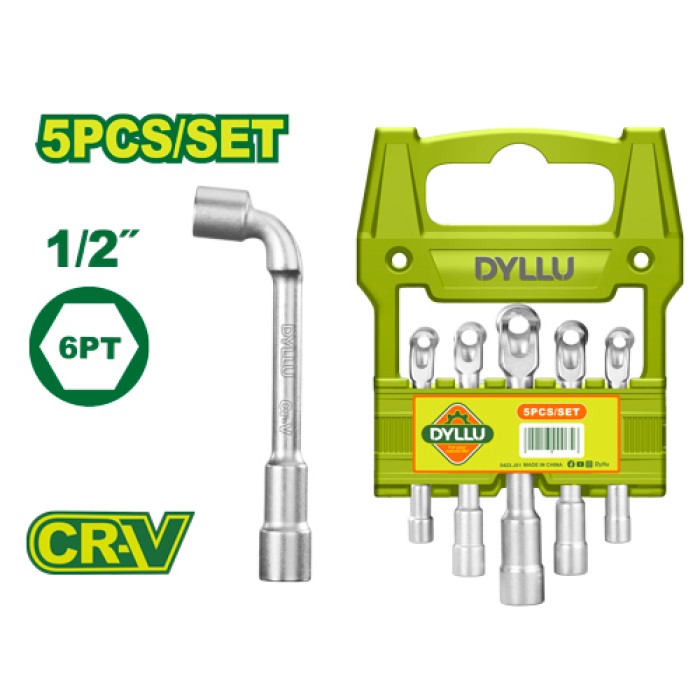 DYLLU - 5 հատ L-անկյուն վարդակի բանալիների հավաքածու DTTH4205 - DTTH4205 - Բանալիներ (ключи)