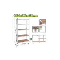 Պահեստավորման դարակներ 5-հարկանի DYLLU DTTS1A94 1800x900x400մմ