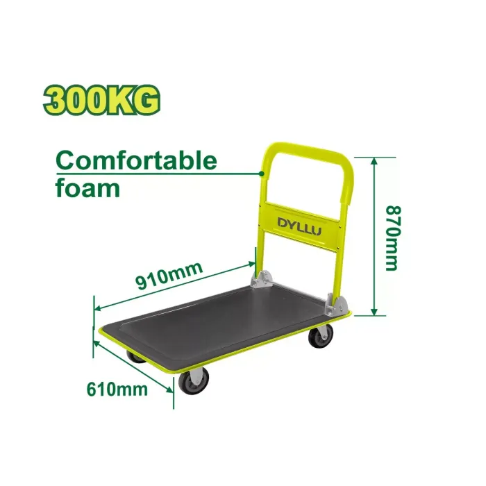 DYLLU - 4 Ակնանի սայլակ ծալովի բռնակով  300 կգ DTWB1330 - DTWB1330 -