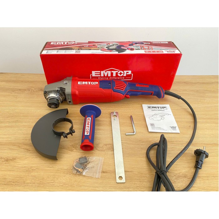 EMTOP  - Անկյունային Հղկող Մեքենա Emtop EAGR20073 – Բալգարկա 2000Վտ, 180մմ սկավառակի տրամագիծ - EAGR20073 - ԱՀՄ (Բալգարկաներ)