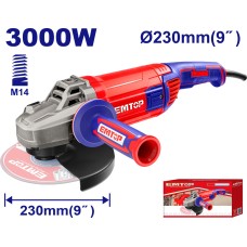 Անկյունային Հղկող Մեքենա Emtop EAGR30093 – Բալգարկա 3000Վտ, 230մմ սկավառակի տրամագիծ