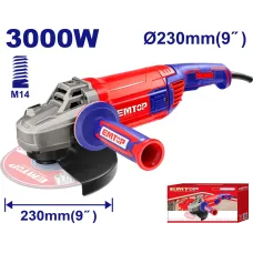 Անկյունային Հղկող Մեքենա Emtop EAGR30093 – Բալգարկա 3000Վտ, 230մմ սկավառակի տրամագիծ
