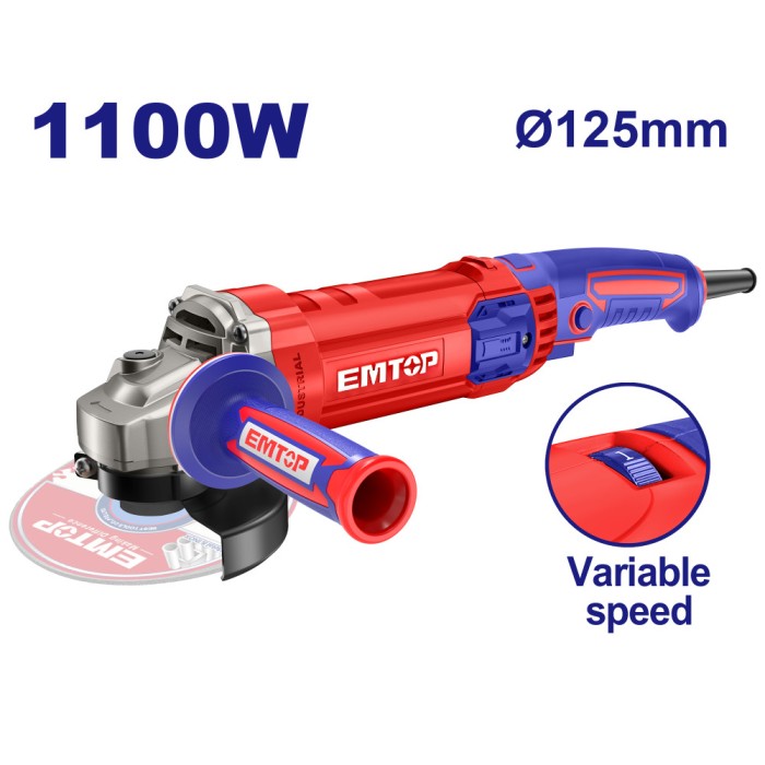 29000֏ - EAGRS11053 -  - Անկյունային Հղկող Մեքենա - Բալգարկա  EMTOP EAGRS11053 Արագության Կարգավորիչով EMTOP  - Անկյունային Հղկող Մեքենա - Բալգարկա  EMTOP EAGRS11053 Արագության Կարգավորիչով - EAGRS11053 - ԱՀՄ (Բալգարկաներ)