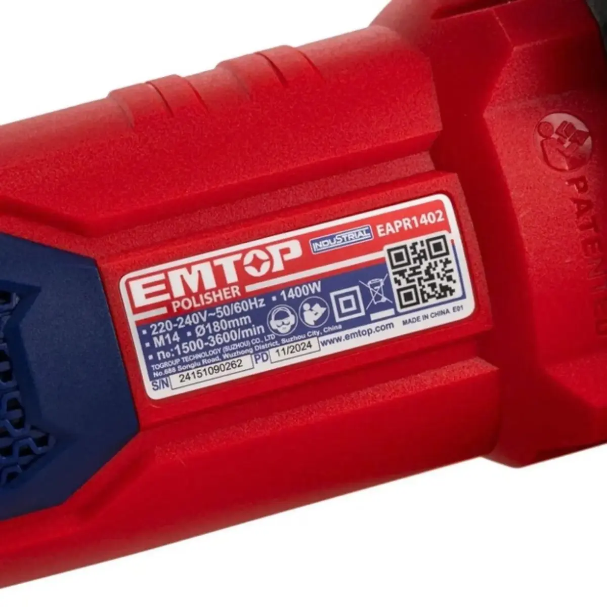 EMTOP EAPR1402 փայլեցնող սարքի հիմնական տեսքը