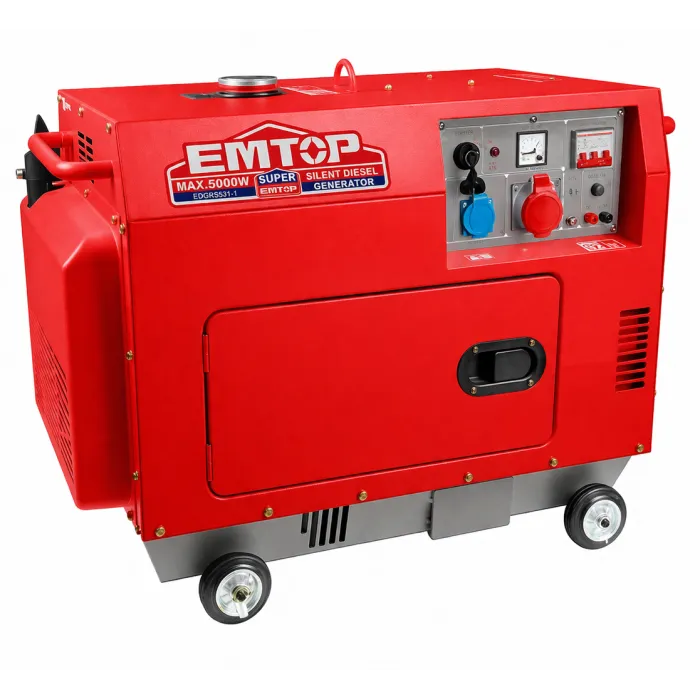 դիզելային գեներատոր EMTOP EDGRS531-1 5000 Վտ եռաֆազ ԱՓՀ կափարիչով