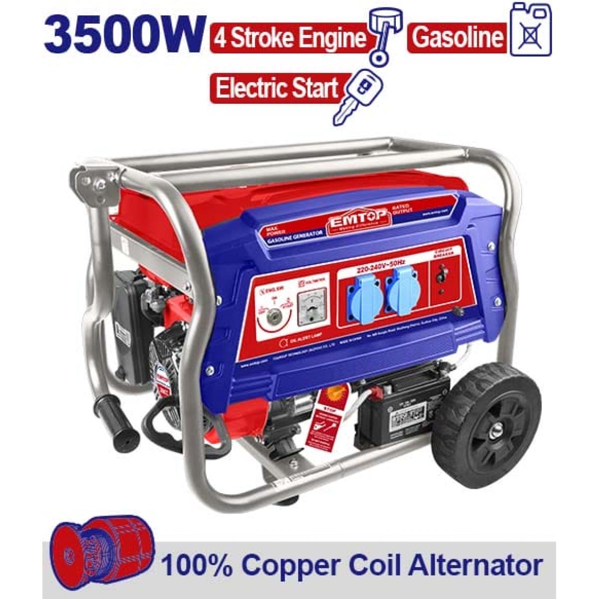 EMTOP EGGRD3511 բենզինային գեներատոր 3.5 կՎտ 220 Վ