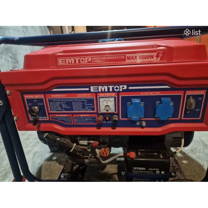 EMTOP EGGRD5511 բենզինային գեներատոր 5.5 կՎտ 220 Վ