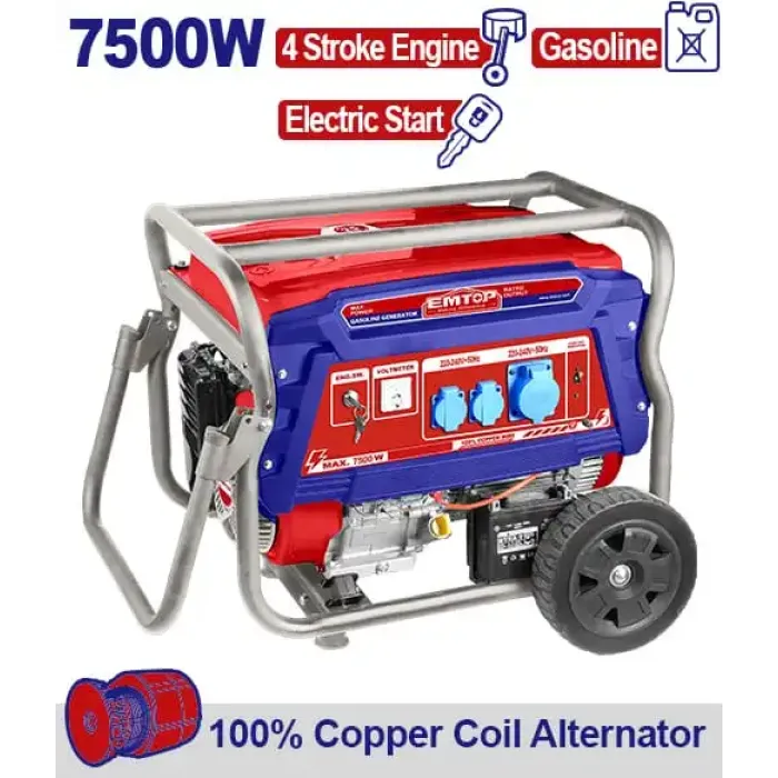 EMTOP EGGRD7511 բենզինային գեներատոր 7․5 կՎտ 220 Վ
