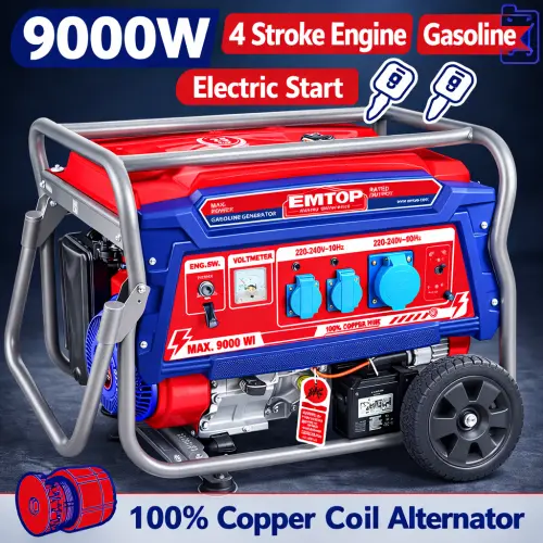 Բենզինային գեներատոր (մեկնարկիչով) 9000 Վտ EMTOP EGGRD9011