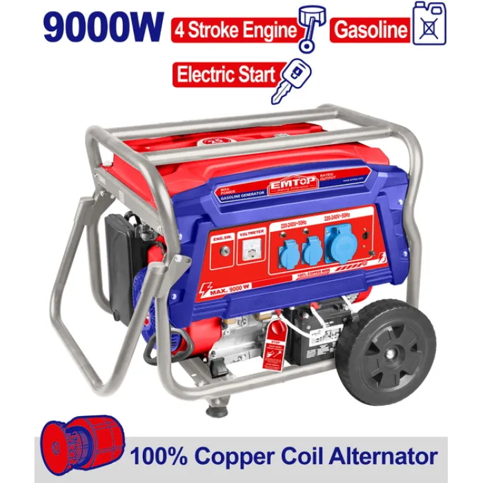 EMTOP EGGRD9011 բենզինային գեներատոր 9 կՎտ 220 Վ