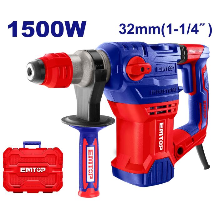 Էլեկտրական հորատիչ (Պերֆերատոր) EMTOP ERHRP1502, 1500 Վտ / SDS plus
