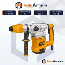 Էլեկտրական հորատիչ 1600 Վտ, 8 Ջ INGCO RH16008