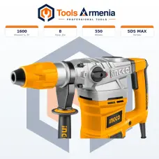 Էլեկտրական հորատիչ 1600 Վտ, 8 Ջ INGCO RH16008