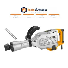 Հարվածային մուրճ 1700 Վտ, 45 Ջ INGCO PDB17008