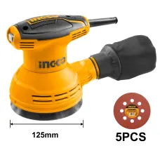 Эксцентриковая шлифмашина INGCO RS3208, 320 Вт, 125 мм