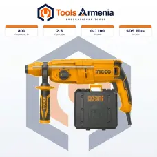 Էլեկտրական հորատիչ 800 Վտ, 2.5 Ջ INGCO RGH9028