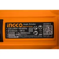 Angle grinder 2200 W, 230 mm — INGCO AG220018