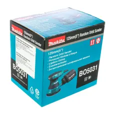 Эксцентриковая шлифмашина Makita BO5031, 300 Вт, 125 мм