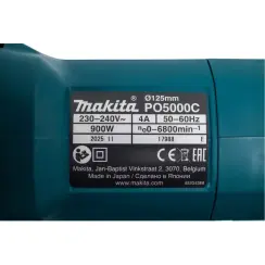 Makita PO 5000 C փայլեցնող սարք՝ 900 Վտ, 125 մմ