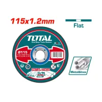 Диск отрезной по металлу 115x1.2x22.2 мм TOTAL TAC2211151