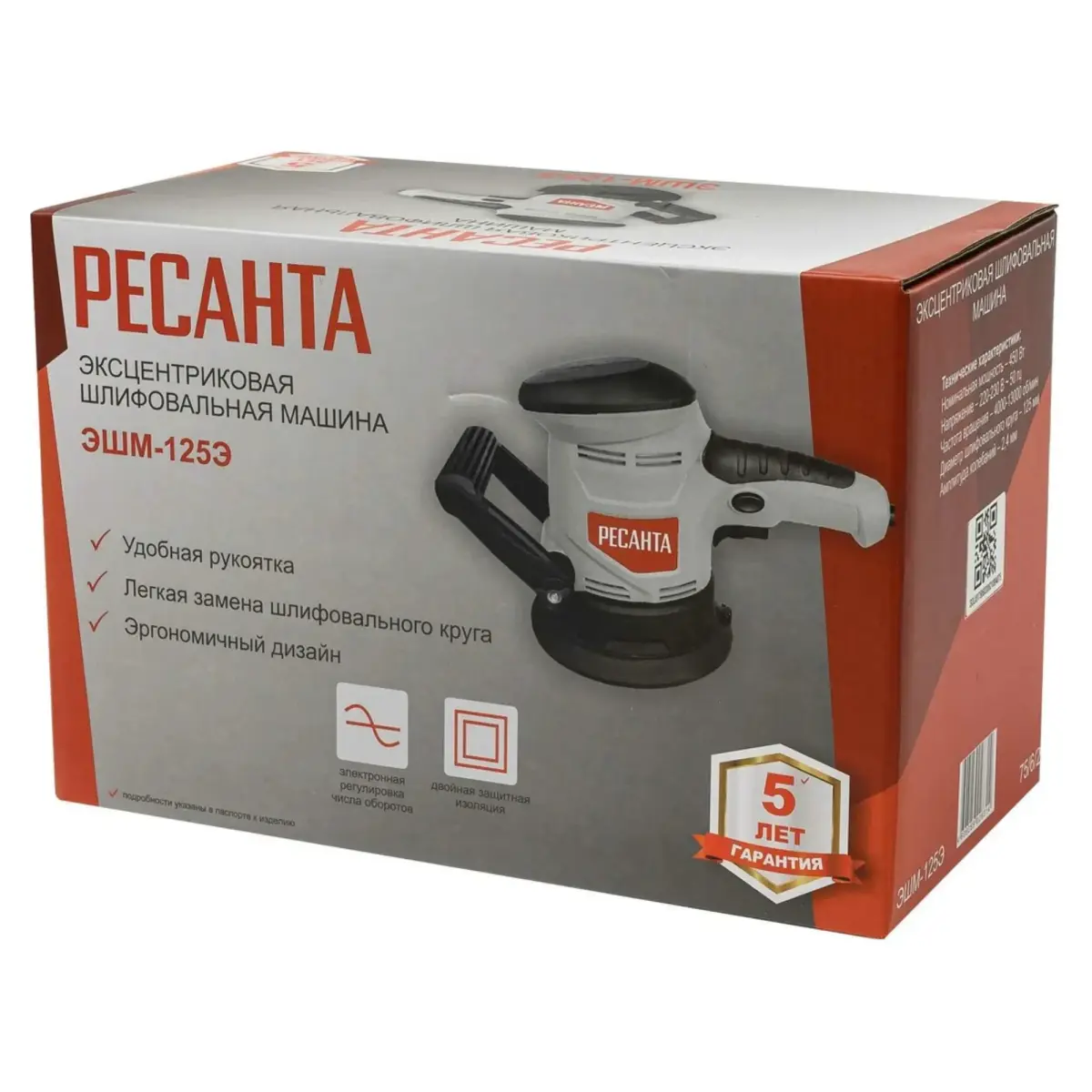RESANTA ЭШМ-125Э random orbital sander
