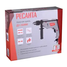 Էլեկտրական հարվածային շաղափիչ RESANTA ДУ-15/680՝ 680 Վտ, 13 մմ