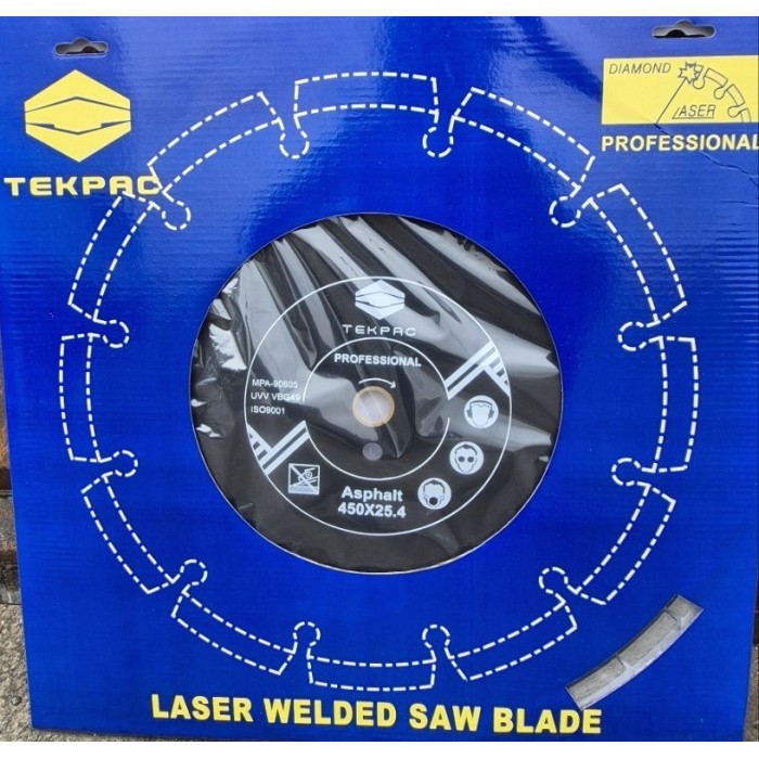 TEKPAC - Ալմաստե կտրող սկավառակ ասֆալտի 450x25.4x3.6 TEKPAC 18AP - 18AP - Ալմաստե Սկավառակներ