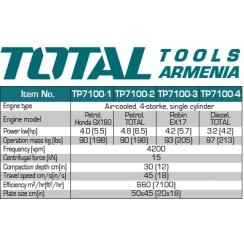 Կոմպակտոր բենզինային շարժիչով  4.8 կվտ / 6.5 ձիաուժ 
