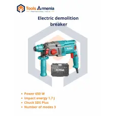 Electric rotary hammer 650 W TotalTools TH306236
