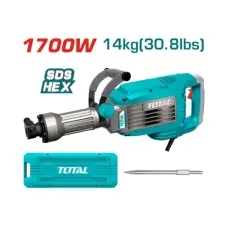 Էլեկտրական հարվածային մուրճ 1700 W, 45 Ջ, HEX 30 mm՝ TotalTools TH217068