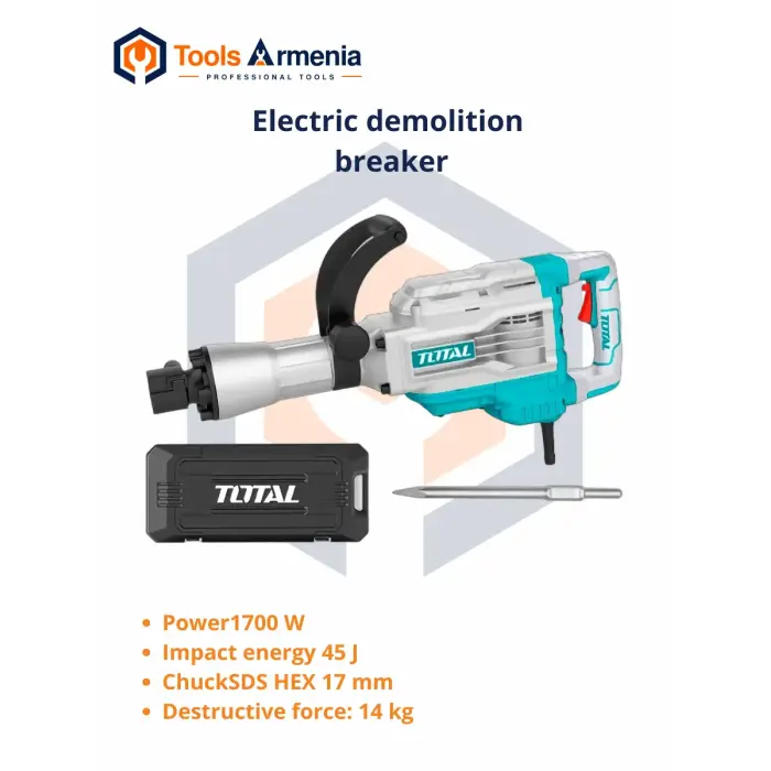 TotalTools TH217458 Էլեկտրական հարվածային մուրճ՝ SDS HEX
